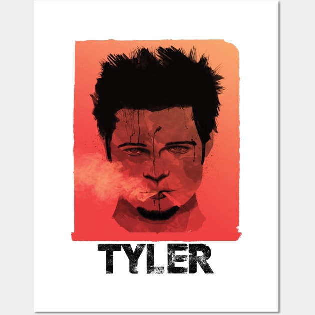 Tyler - red. Wall Art by Clathrus